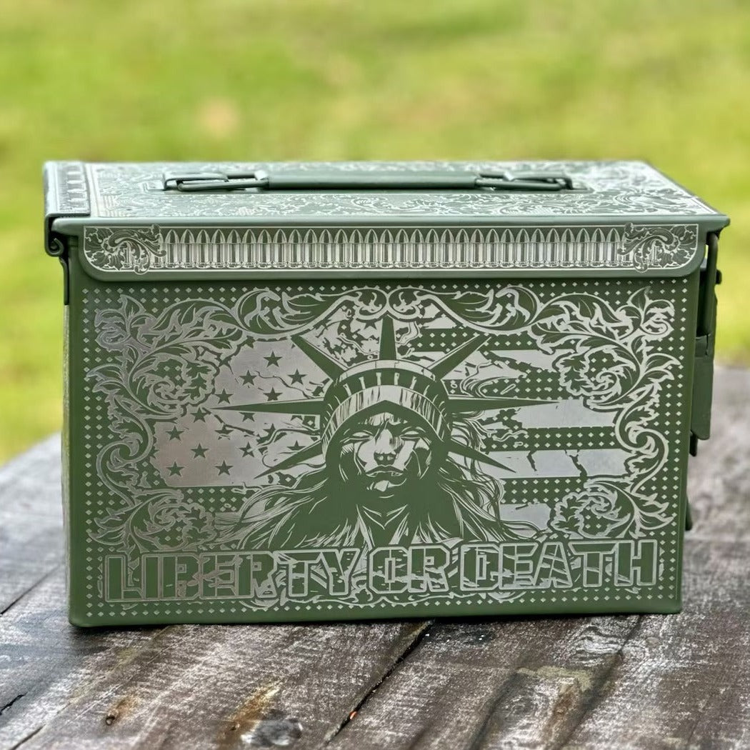 Dont Tread On Me - Customized 50 cal ammo can laser engraved on all sides